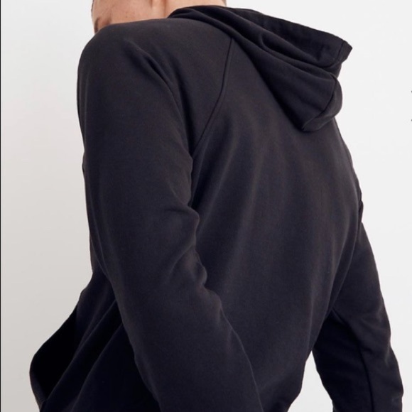 Madewell NWT Men's Black Pullover Hoodie Sweatshirt - Picture 6 of 8